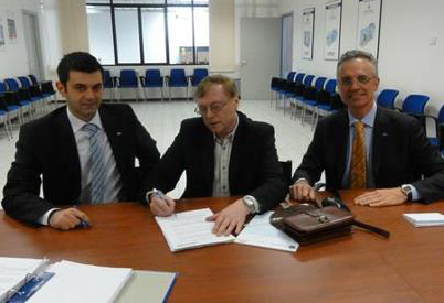 Fotka: Historický podpis smlouvy BONFIGLIOLI BEST v Padově; 13.3.2013